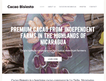 Tablet Screenshot of cacaobisiesto.com